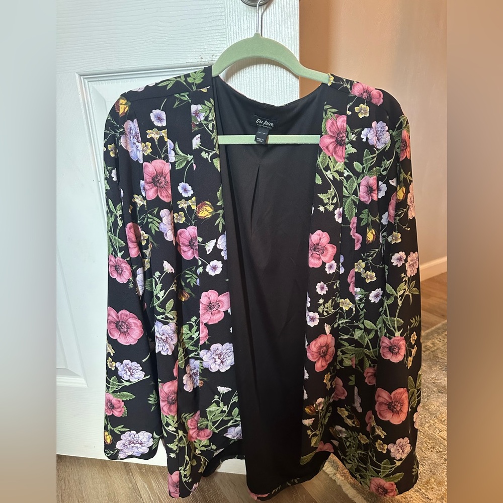 DU JOUR Women’s Floral Blazer XL